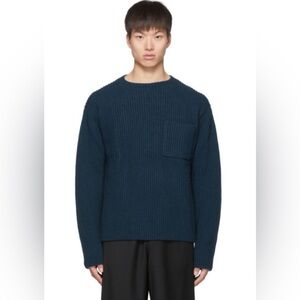 Etudes | Blue Lambswool Bunker Sweater Sz 1/S